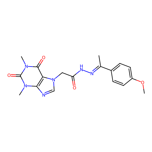 C18H20N6O4 structure