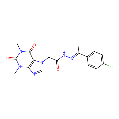 C17H17ClN6O3 structure