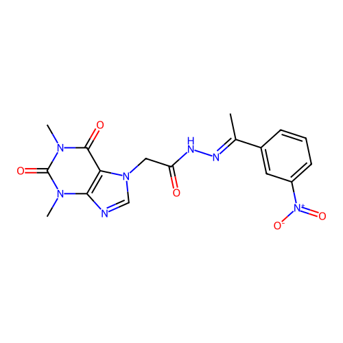 C17H17N7O5 structure