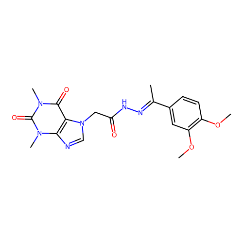 C19H22N6O5 structure