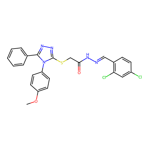 C24H19Cl2N5O2S structure