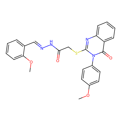 (E)-N'-(2-methoxybenzylidene)-2-((3-(4-methoxyphenyl)-4-oxo-3,4-dihydroquinazolin-2-yl)thio)acetohydrazide structure