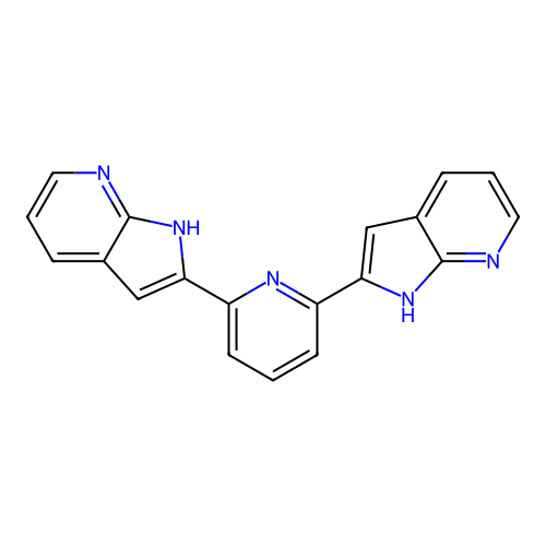 2-[6-(1H-pyrrolo[2,3-b]pyridin-2-yl)-2-pyridinyl]-1H-pyrrolo[2,3-b]pyridine structure