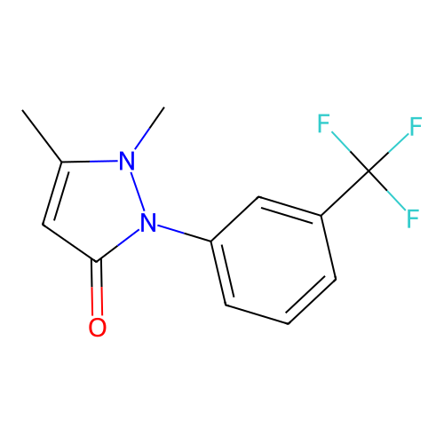 1,5-Dimethyl-2-(3-trifluoromethyl-phenyl)-1,2-dihydro-pyrazol-3-one structure