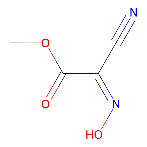 Methyl cyanohydroxyiminoacetate structure