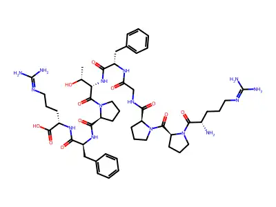 bradykinin, Thr(6)- structure