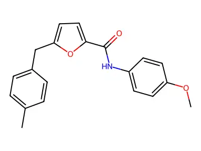 N-(4-methoxyphenyl)-5-[(4-methylphenyl)methyl]furan-2-carboxamide structure