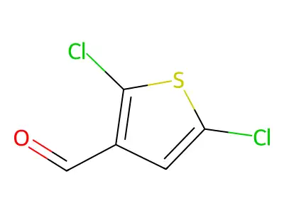 2,5-Dichlorothiophene-3-carbaldehyde structure