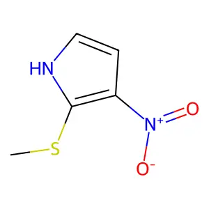 1H-Pyrrole, 2-(methylthio)-3-nitro- structure