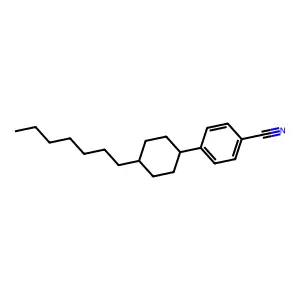 反-4-(4-庚基环己基)苯甲腈 structure