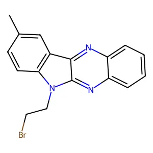 5-(2-Bromoethyl)-2-methylindolo[2,3-b]quinoxaline structure