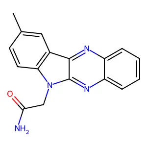 2-(2-Methylindolo[2,3-b]quinoxalin-5-yl)acetamide structure