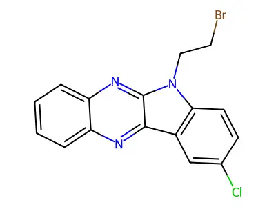 5-(2-Bromoethyl)-2-chloroindolo[2,3-b]quinoxaline structure