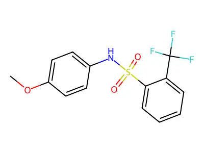 (4-Methoxyphenyl){[2-(trifluoromethyl)phenyl]sulfonyl}amine structure