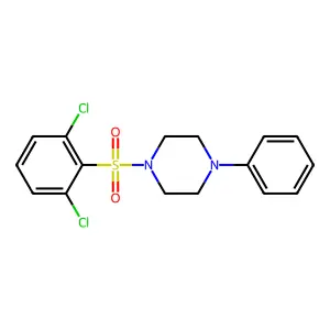 1-(2,6-Dichlorobenzenesulfonyl)-4-phenylpiperazine structure
