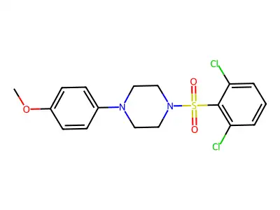 1-(2,6-Dichlorobenzenesulfonyl)-4-(4-methoxyphenyl)piperazine structure