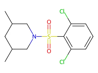 1-(2,6-Dichlorobenzenesulfonyl)-3,5-dimethylpiperidine structure