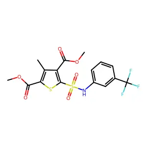 C16H14F3NO6S2 structure