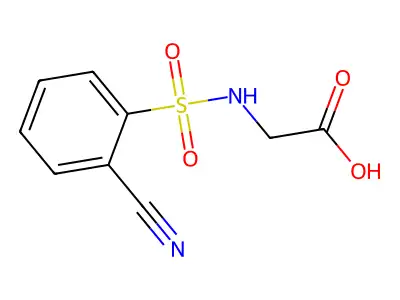 2-(2-Cyanobenzenesulfonamido)acetic acid structure