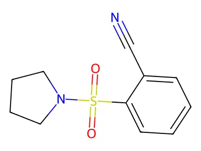 2-(吡咯烷-1-基磺酰基)苯甲腈 structure