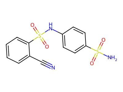 N-[4-(Aminosulfonyl)phenyl]-2-cyanobenzenesulfonamide structure