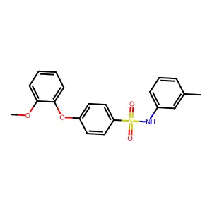 4-(2-methoxyphenoxy)-N-(m-tolyl)benzenesulfonamide structure