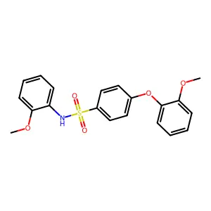 4-(2-methoxyphenoxy)-N-(2-methoxyphenyl)benzenesulfonamide structure