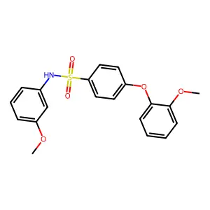 4-(2-methoxyphenoxy)-N-(3-methoxyphenyl)benzenesulfonamide structure