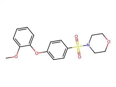 4-((4-(2-Methoxyphenoxy)phenyl)sulfonyl)morpholine structure