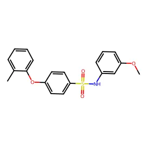 N-(3-methoxyphenyl)-4-(2-methylphenoxy)benzenesulfonamide structure