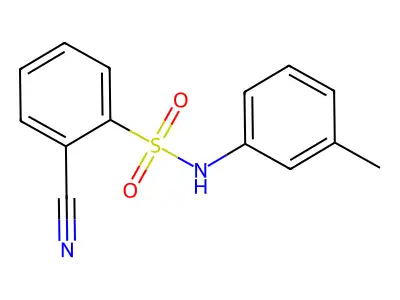 2-氰基-N-(3-甲基苯基)苯磺酰胺 structure