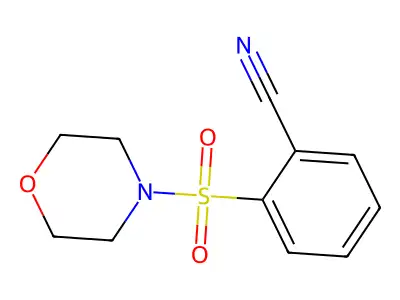 2-(Morpholine-4-sulfonyl)benzonitrile structure