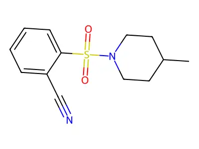 2-((4-Methylpiperidin-1-yl)sulfonyl)benzonitrile structure