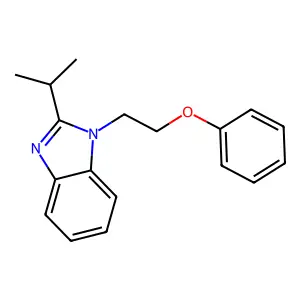 2-isopropyl-1-(2-phenoxyethyl)-1H-benzo[d]imidazole structure