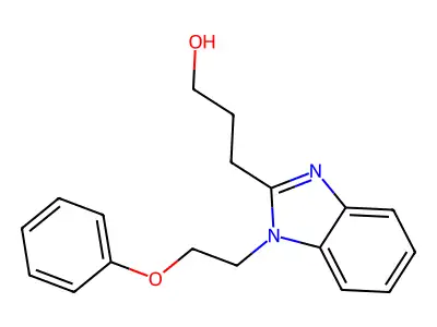 3-[1-(2-Phenoxyethyl)benzimidazol-2-yl]propan-1-ol structure