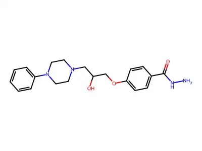 4-[2-Hydroxy-3-(4-phenylpiperazin-1-yl)propoxy]benzohydrazide structure