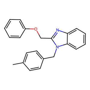 1-(4-methylbenzyl)-2-(phenoxymethyl)-1H-benzimidazole structure
