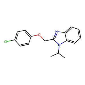 2-((4-chlorophenoxy)methyl)-1-isopropyl-1H-benzo[d]imidazole structure