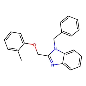 1-Benzyl-2-[(2-methylphenoxy)methyl]benzimidazole structure