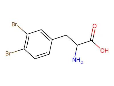 2-amino-3-(3,4-dibromophenyl)propanoic Acid structure