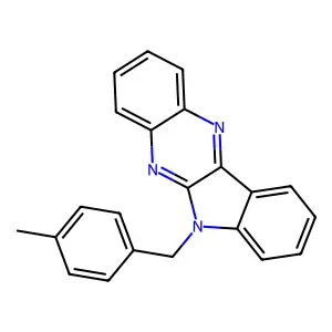 6-(4-methylbenzyl)-6H-indolo[2,3-b]quinoxaline structure