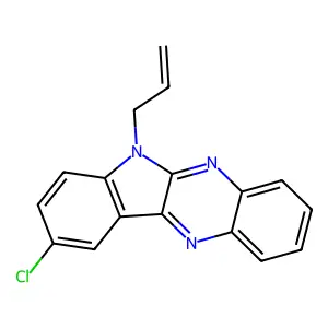 9-chloro-6-(prop-2-en-1-yl)-6H-indolo[2,3-b]quinoxaline structure