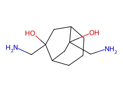 6,8-Bis(aminomethyl)bicyclo[3.2.2]nonane-6,8-diol structure
