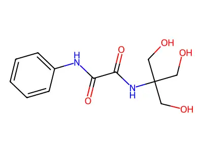 N-[2-hydroxy-1,1-bis(hydroxymethyl)ethyl]-N'-phenylethanediamide structure