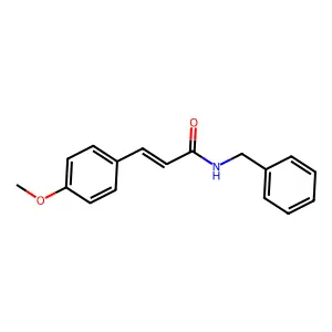 (2E)-N-benzyl-3-(4-methoxyphenyl)prop-2-enamide structure