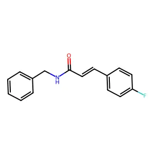 N-benzyl-3-(4-fluorophenyl)prop-2-enamide structure
