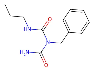 Imidodicarbonic diamide, N-(phenylmethyl)-N'-propyl- structure