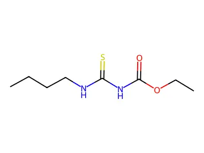 Allophanic acid, 4-butyl-3-thio-, ethyl ester structure