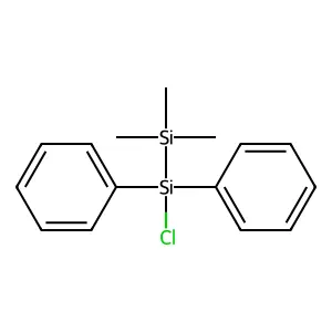 Disilane, 1-chloro-2,2,2-trimethyl-1,1-diphenyl- structure