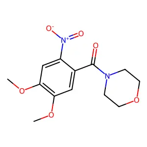 Morpholine, 4-(4,5-dimethoxy-2-nitrobenzoyl)- structure